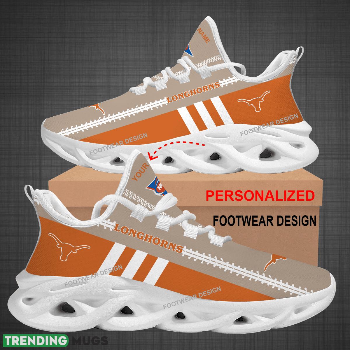 Custom Name NCAA Texas Longhorns Logo New Max Soul Shoes For Big Fans Runing Sneakers Gift Max Soul Custom Name NCAA Texas Longhorns Logo New Max Soul Shoes For Big Fans Runing Sneakers Gift Max Soul