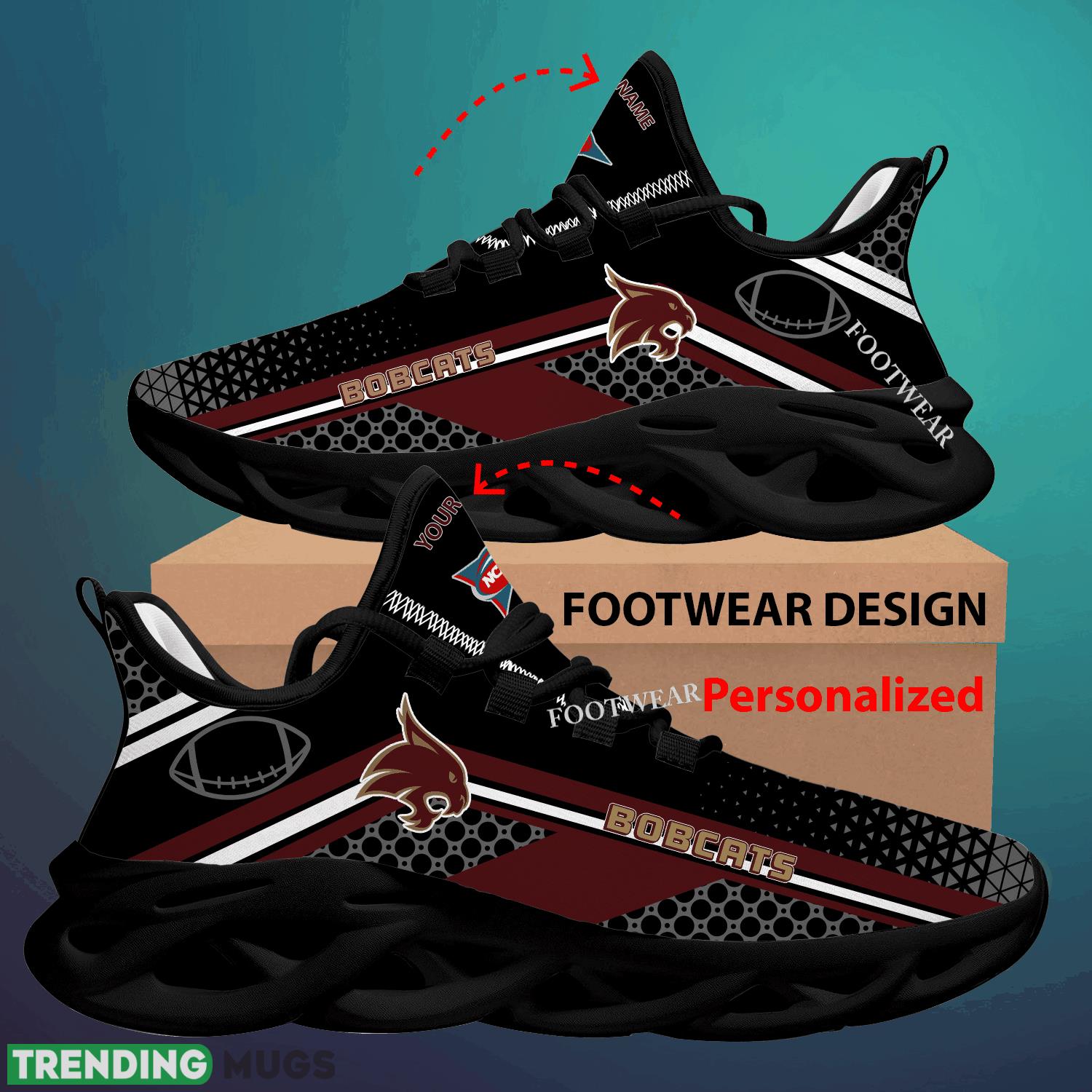 Custom Name NCAA Texas State Bobcats.Png Max Soul Shoes For Big Fans Runing Sneakers Gift Max Soul Custom Name NCAA Texas State Bobcats.Png Max Soul Shoes For Big Fans Runing Sneakers Gift Max Soul