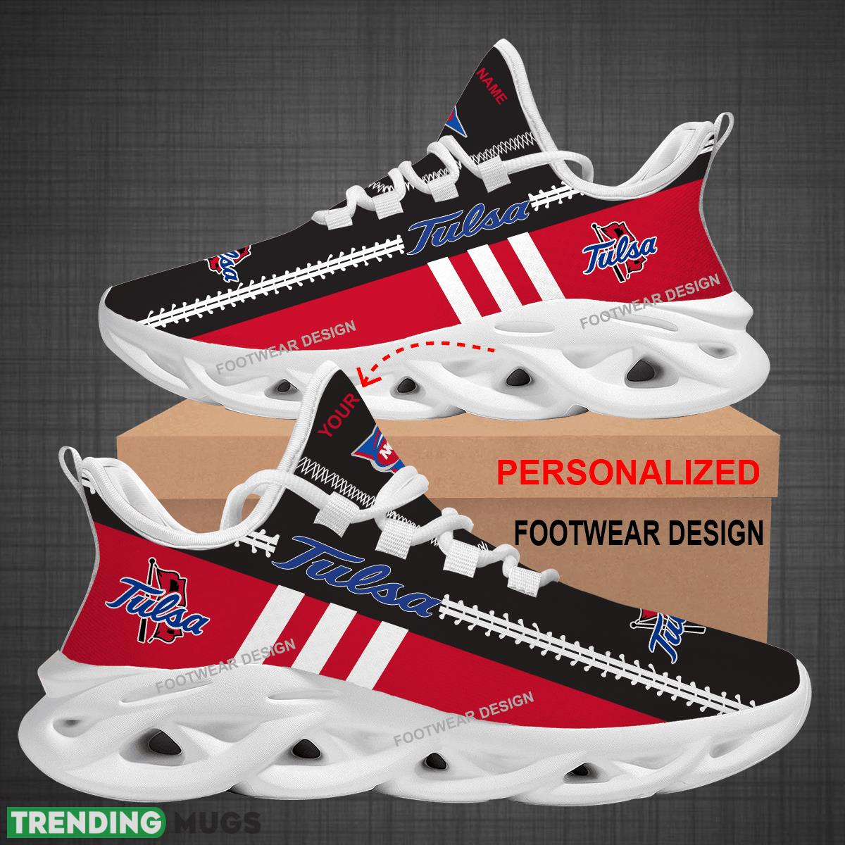 Custom Name NCAA Tulsa Golden Hurricane Logo New Max Soul Shoes For Big Fans Runing Sneakers Gift Max Soul Custom Name NCAA Tulsa Golden Hurricane Logo New Max Soul Shoes For Big Fans Runing Sneakers Gift Max Soul