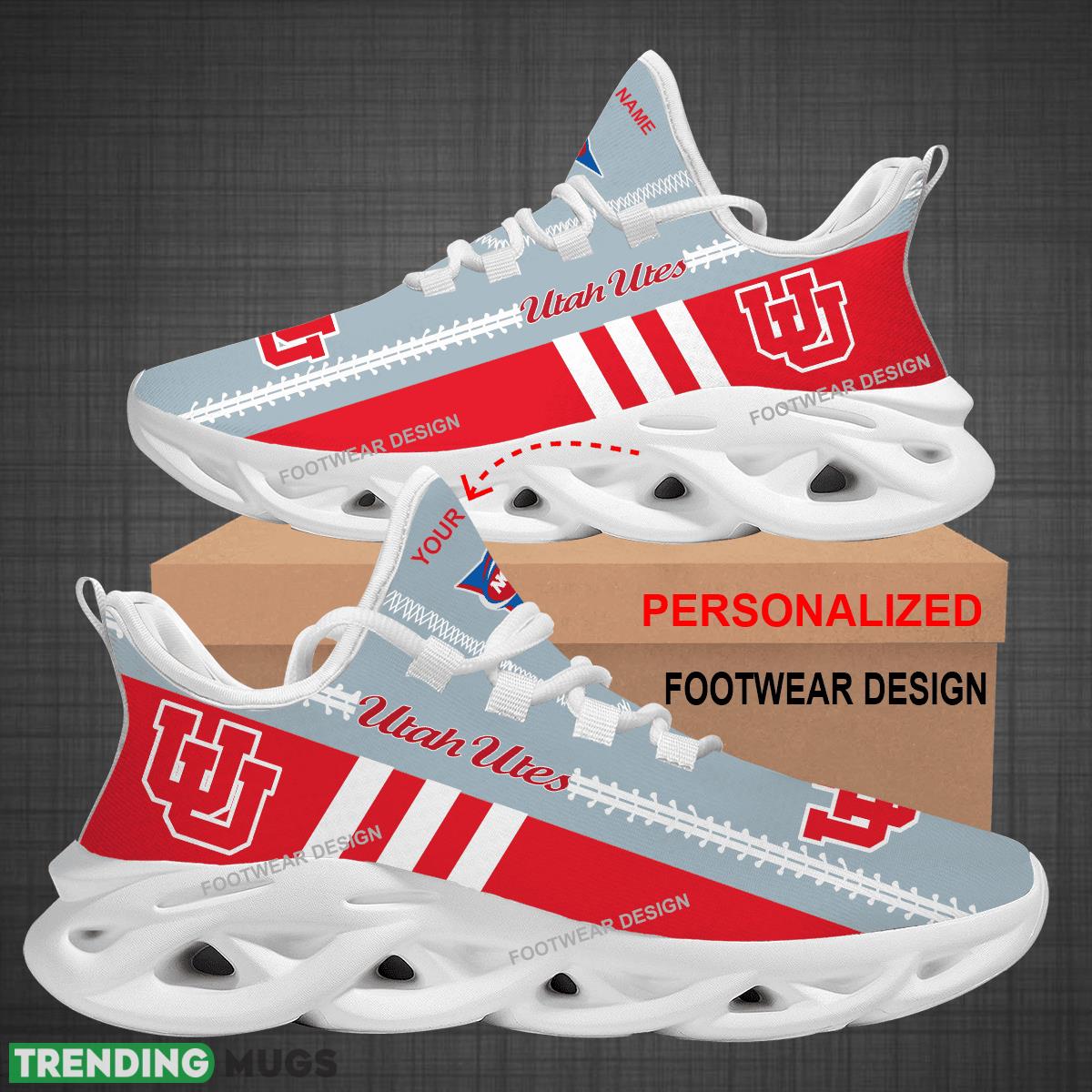 Custom Name NCAA Utah Utes Logo New Max Soul Shoes For Big Fans Runing Sneakers Gift Max Soul Custom Name NCAA Utah Utes Logo New Max Soul Shoes For Big Fans Runing Sneakers Gift Max Soul