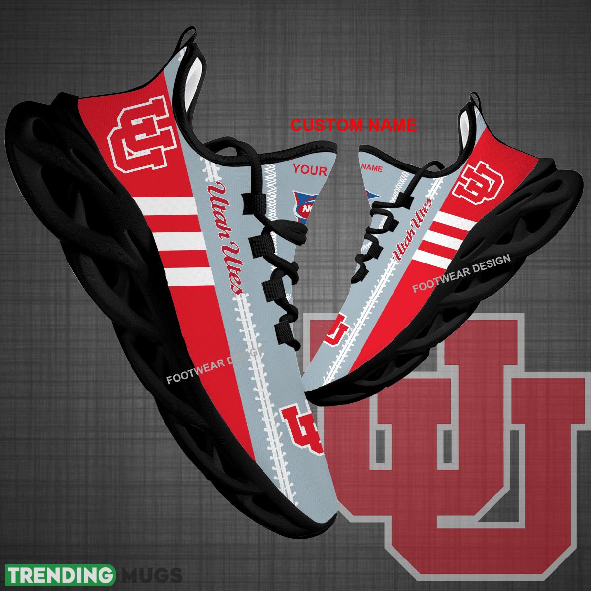 Custom Name NCAA Utah Utes Logo New Max Soul Shoes For Big Fans Runing Sneakers Gift - NCAA Utah Utes Logo New Chunky Shoes Photo 1 Custom Name NCAA Utah Utes Logo New Max Soul Shoes For Big Fans Runing Sneakers Gift - NCAA Utah Utes Logo New Chunky Shoes Photo 1