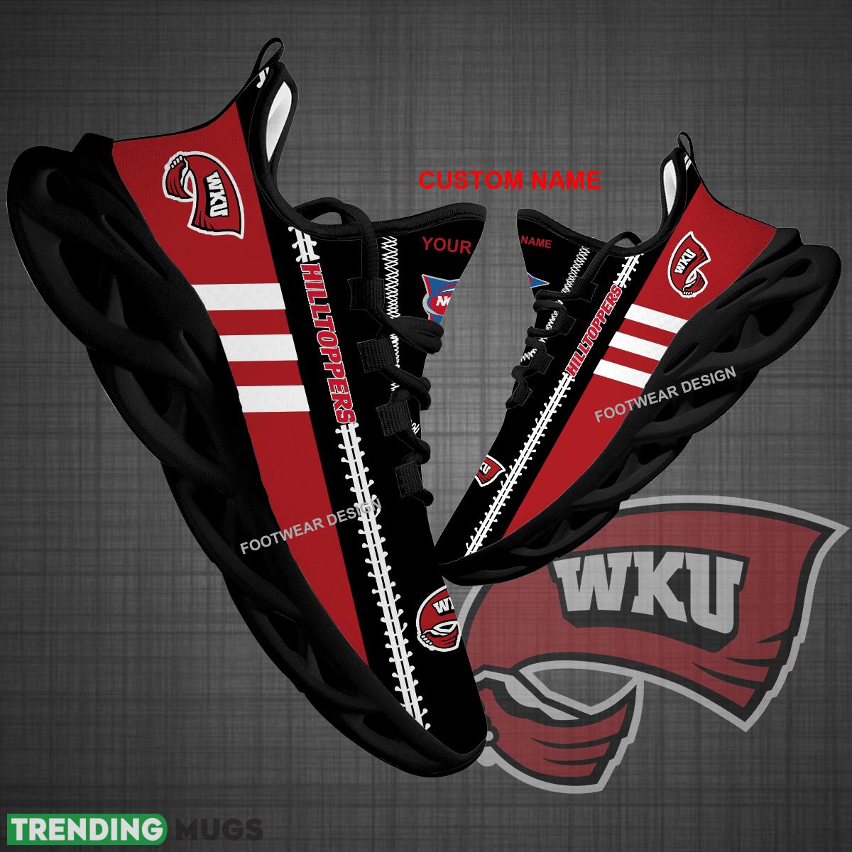 Custom Name NCAA Western Kentucky Hilltoppers Logo New Max Soul Shoes For Big Fans Runing Sneakers Gift - NCAA Western Kentucky Hilltoppers Logo New Chunky Shoes Photo 1 Custom Name NCAA Western Kentucky Hilltoppers Logo New Max Soul Shoes For Big Fans Runing Sneakers Gift - NCAA Western Kentucky Hilltoppers Logo New Chunky Shoes Photo 1