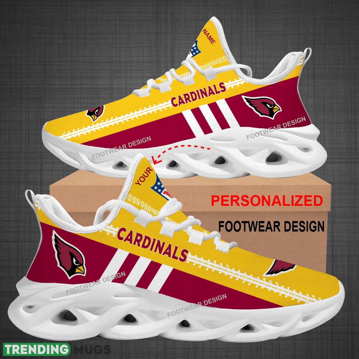 Custom Name NFL Arizona Cardinals Logo New Max Soul Shoes For Big Fans Runing Sneakers Gift Max Soul Custom Name NFL Arizona Cardinals Logo New Max Soul Shoes For Big Fans Runing Sneakers Gift Max Soul