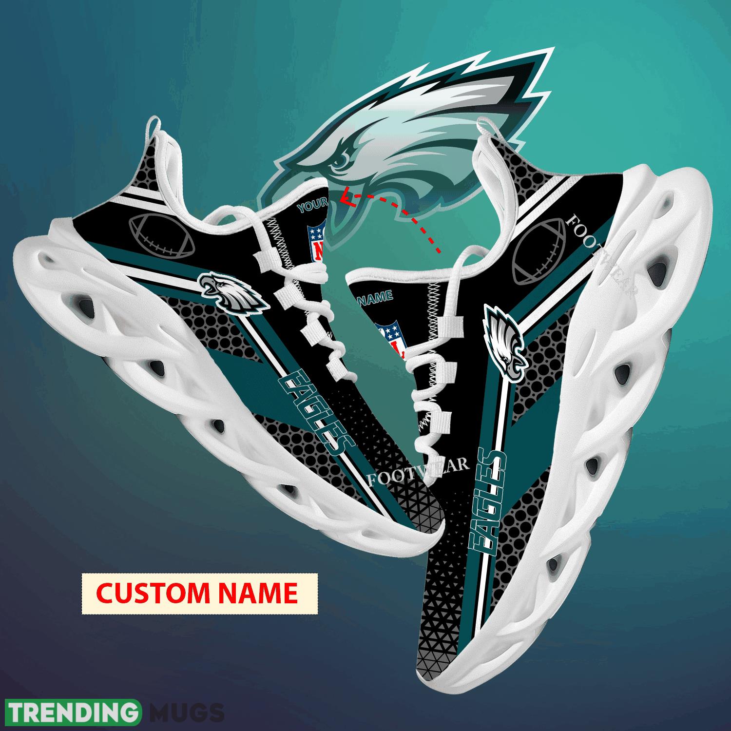 Custom Name NFL Philadelphia Eagles Max Soul Shoes For Big Fans Runing Sneakers Gift - NFL Philadelphia Eagles Max Soul Shoes New Season Personalized Photo 1 Custom Name NFL Philadelphia Eagles Max Soul Shoes For Big Fans Runing Sneakers Gift - NFL Philadelphia Eagles Max Soul Shoes New Season Personalized Photo 1