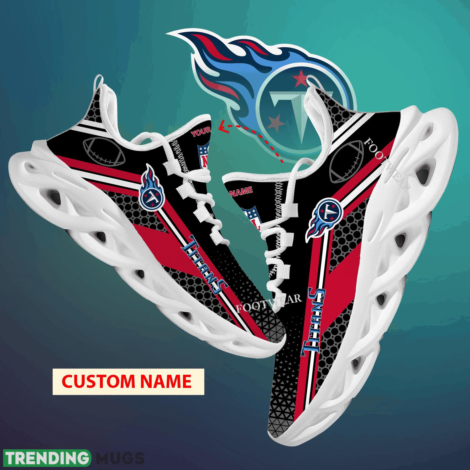 Custom Name NFL Tennessee Titans Max Soul Shoes For Big Fans Runing Sneakers Gift - NFL Tennessee Titans Max Soul Shoes New Season Personalized Photo 1 Custom Name NFL Tennessee Titans Max Soul Shoes For Big Fans Runing Sneakers Gift - NFL Tennessee Titans Max Soul Shoes New Season Personalized Photo 1