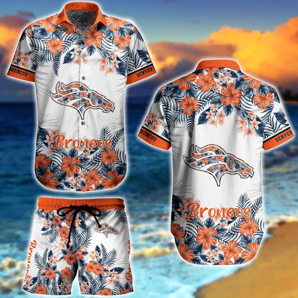 Denver Broncos NFL Graphic Flower Tropical Pattern Summer Beach Team Hawaiian Shirt And Short For Men Women Gift Floral Aloha Holiday - 020224-082422 Denver Broncos NFL Graphic Flower Tropical Pattern Summer Beach Team Hawaiian Shirt And Short For Men Women Gift Floral Aloha Holiday - 020224-082422