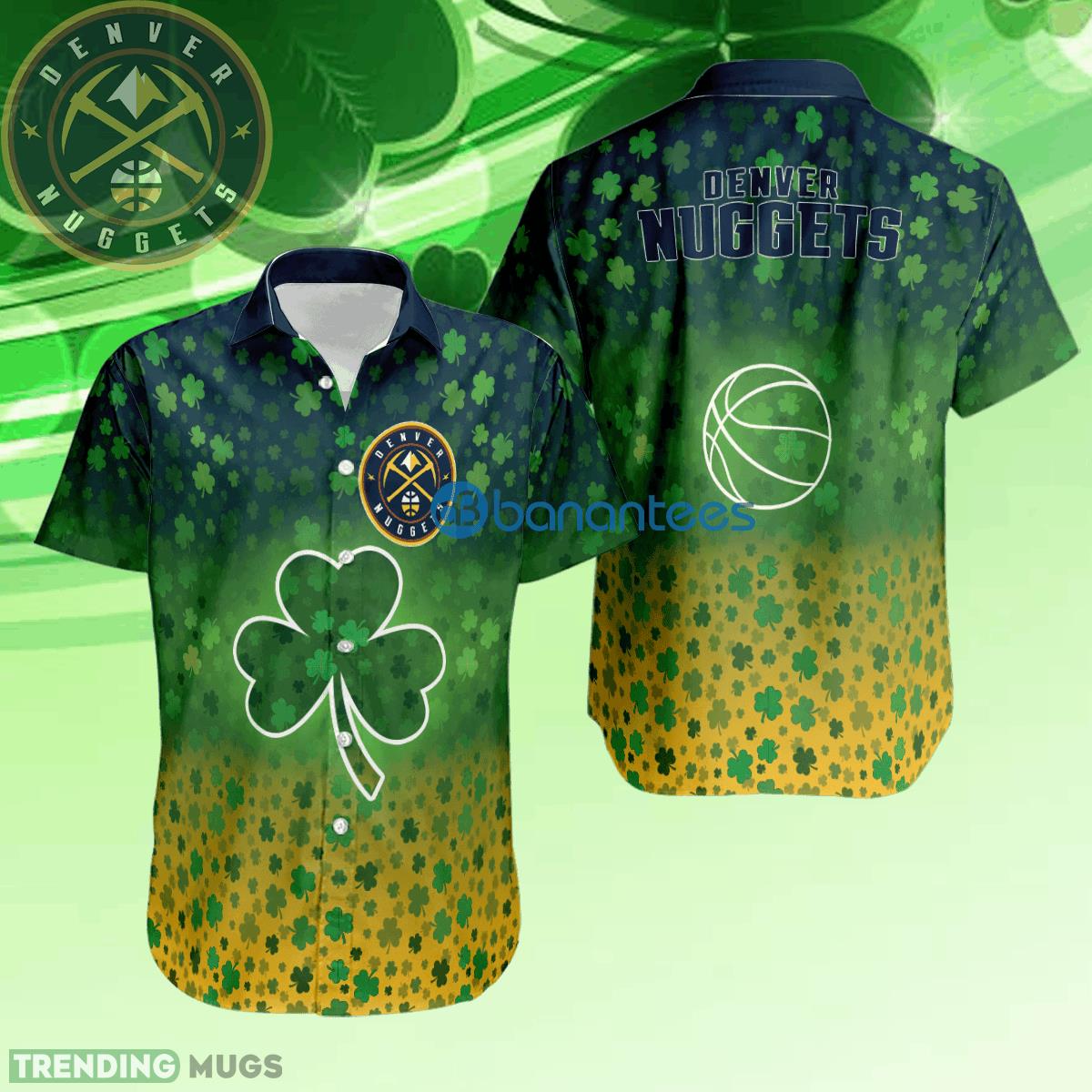 Denver Nuggets Beach Logo 3D Hawaiian Shirt Men And Women Gift Patrick Day - Denver Nuggets Beach Logo 3D Hawaiian Shirt Men And Women Gift Patrick Day