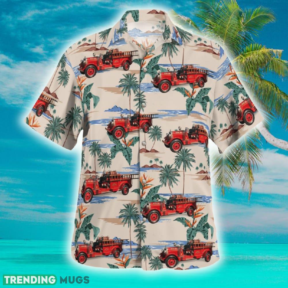 Dewitt Fire Department Engine 6 Syracuse New York Hawaiian Shirt - Dewitt Fire Department Engine 6 Syracuse New York Hawaiian Shirt_2