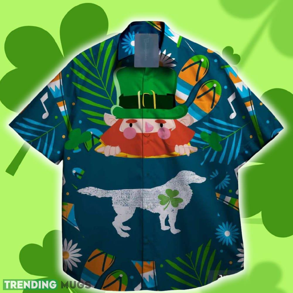 Dog with Shamrock St. Patrick day Hawaiian Shirt Tropical - Dog with Shamrock St. Patrick day Hawaiian Shirt Tropical Dog with Shamrock St. Patrick day Hawaiian Shirt Tropical - Dog with Shamrock St. Patrick day Hawaiian Shirt Tropical