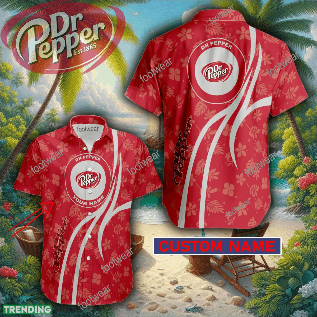 Dr Pepper 3D Hawaiian Shirt Logo Brand Custom Name Gift Beach - Dr Pepper 3D Hawaiian Shirt Logo Brand Custom Name Gift Beach Dr Pepper 3D Hawaiian Shirt Logo Brand Custom Name Gift Beach - Dr Pepper 3D Hawaiian Shirt Logo Brand Custom Name Gift Beach