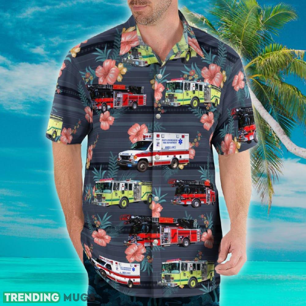 East Longmeadow Massachusetts East Longmeadow Fire Department Hawaiian Shirt Hawaiian Shirt East Longmeadow Massachusetts East Longmeadow Fire Department Hawaiian Shirt Hawaiian Shirt