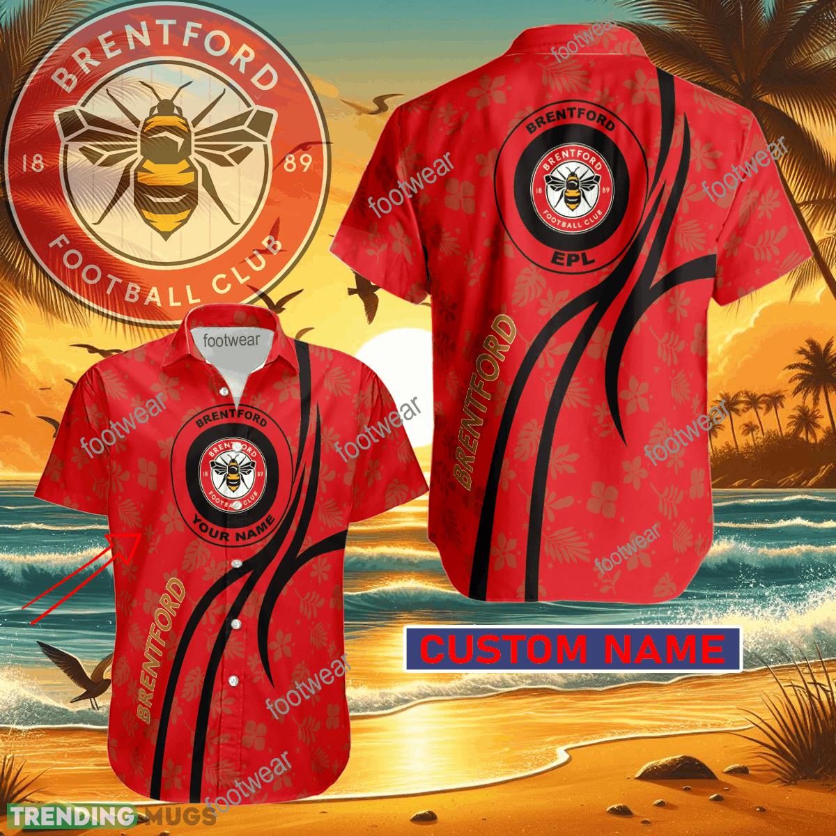 EPL Brentford Hawaiian Shirt Design Gift Fans Summer Holidays Custom Name - EPL Brentford Hawaiian Shirt Design Gift Fans Summer Holidays Custom Name EPL Brentford Hawaiian Shirt Design Gift Fans Summer Holidays Custom Name - EPL Brentford Hawaiian Shirt Design Gift Fans Summer Holidays Custom Name