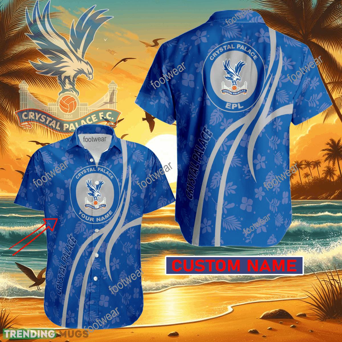 EPL Crystal Palace Hawaiian Shirt Design Gift Fans Summer Holidays Custom Name - EPL Crystal Palace Hawaiian Shirt Design Gift Fans Summer Holidays Custom Name EPL Crystal Palace Hawaiian Shirt Design Gift Fans Summer Holidays Custom Name - EPL Crystal Palace Hawaiian Shirt Design Gift Fans Summer Holidays Custom Name