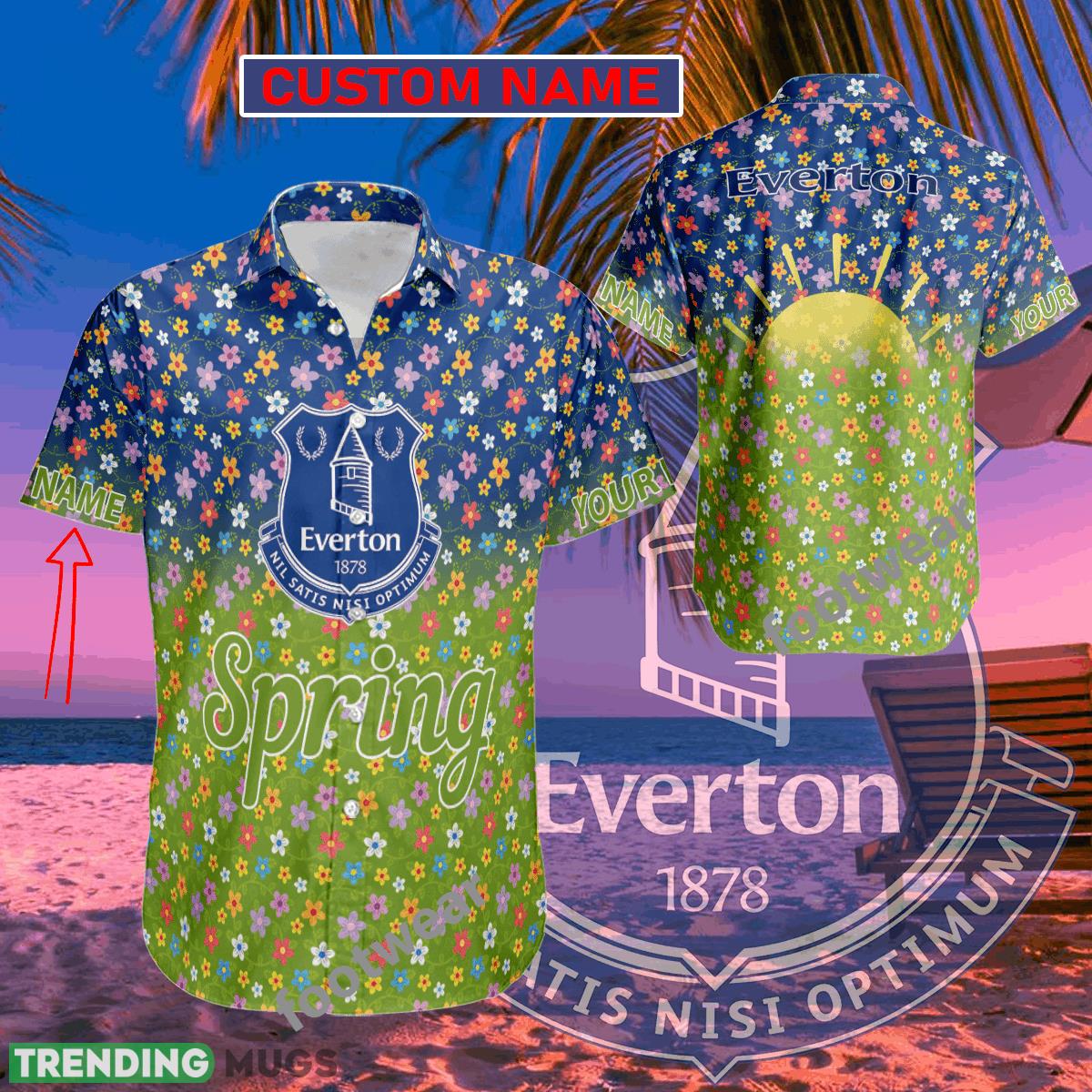 EPL Everton Hawaiian Shirt Spring Trending Summer Custom Name For Fans Gift - EPL Everton Hawaiian Shirt Spring Trending Summer Custom Name For Fans Gift
