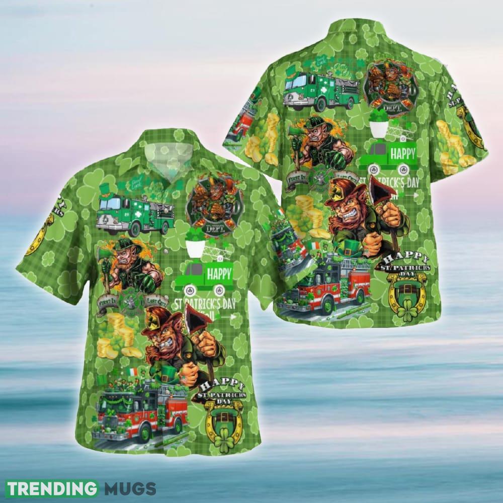 Fire Truck St Patrick's Day Hawaiian Shirt Island For Men Women Gift Hawaiian Shirt Fire Truck St Patrick's Day Hawaiian Shirt Island For Men Women Gift - Fire Truck St Patrick's Day Hawaiian Shirt Island For Men Women Gift