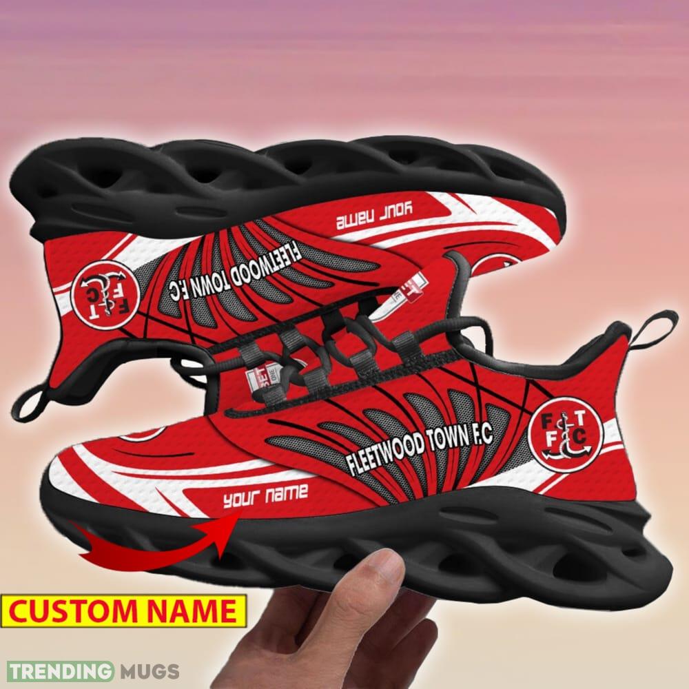 Fleetwood Town FC Max Soul Shoes Personalized For Men Women Running Sneakers Gift Max Soul Fleetwood Town FC Max Soul Shoes Personalized For Men Women Running Sneakers Gift Max Soul