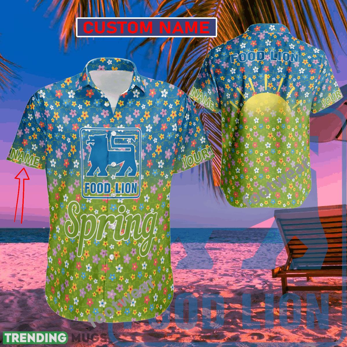 Food Lion Logo Brand Hawaiian Shirt Spring Trending Summer Custom Name For Fans Gift - Food Lion Logo Brand Hawaiian Shirt Spring Trending Summer Custom Name For Fans Gift