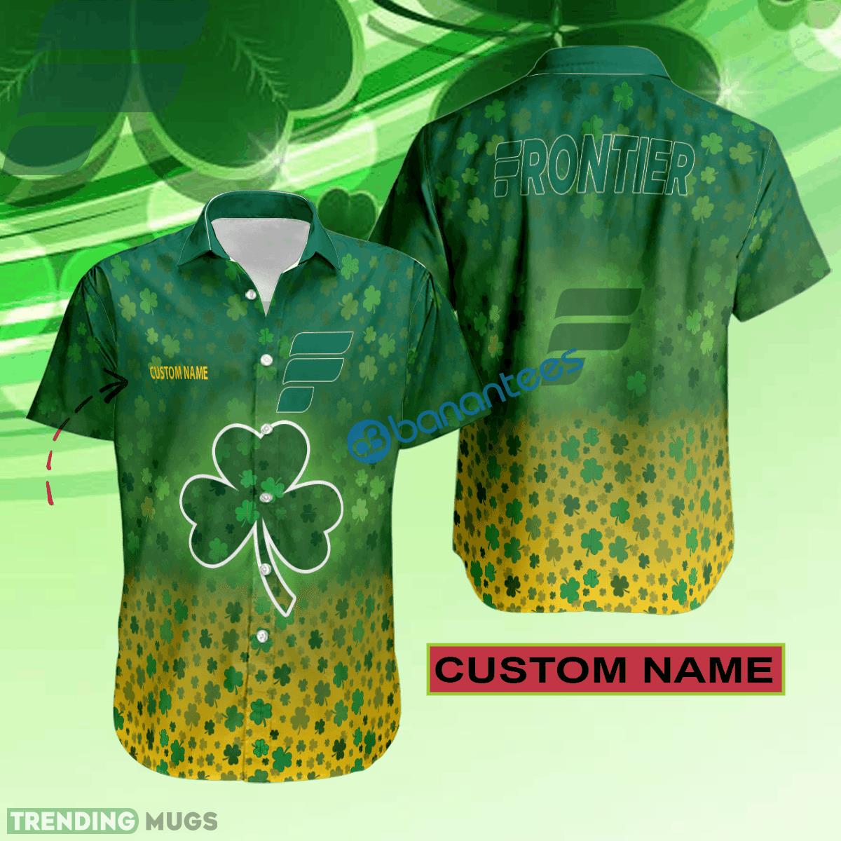 Frontier Airlines Hawaiian Shirt Logo Brand Design Patrick Day Custom Name - Frontier Airlines Hawaiian Shirt Logo Brand Design Patrick Day Custom Name Frontier Airlines Hawaiian Shirt Logo Brand Design Patrick Day Custom Name - Frontier Airlines Hawaiian Shirt Logo Brand Design Patrick Day Custom Name