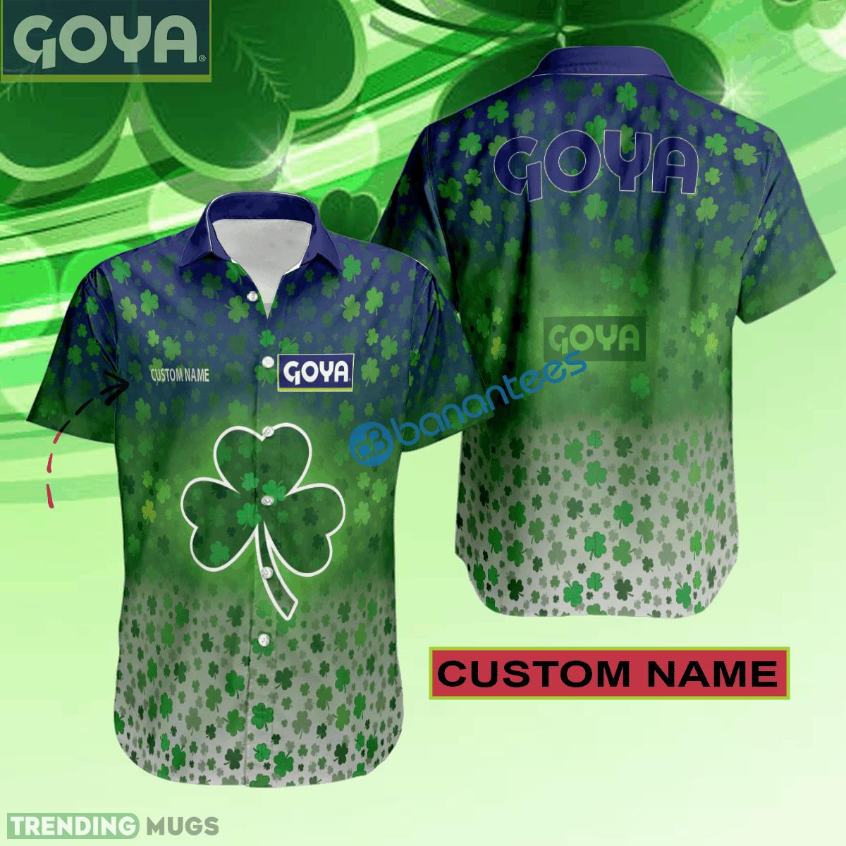 Goya Foods Hawaiian Shirt Logo Brand Design Patrick Day Custom Name - Goya Foods Hawaiian Shirt Logo Brand Design Patrick Day Custom Name Goya Foods Hawaiian Shirt Logo Brand Design Patrick Day Custom Name - Goya Foods Hawaiian Shirt Logo Brand Design Patrick Day Custom Name
