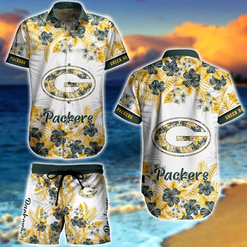 Green Bay Packers NFL Graphic Flower Tropical Pattern Summer Beach Team Hawaiian Shirt And Short For Men Women Gift Floral Aloha Holiday - 020224-082752 Green Bay Packers NFL Graphic Flower Tropical Pattern Summer Beach Team Hawaiian Shirt And Short For Men Women Gift Floral Aloha Holiday - 020224-082752