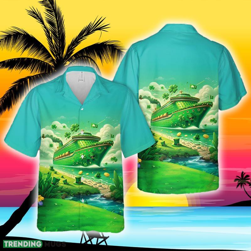 Green Cruise Ship St Patrick's Day Hawaiian Shirt Hawaiian Shirt Green Cruise Ship St Patrick's Day Hawaiian Shirt - Green Cruise Ship St Patrick's Day Hawaiian Shirt