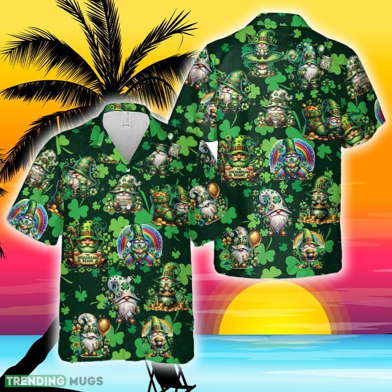 Happy St Patrick's Day Gnomes Hawaiian Shirt - Happy St Patrick's Day Gnomes Hawaiian Shirt Happy St Patrick's Day Gnomes Hawaiian Shirt - Happy St Patrick's Day Gnomes Hawaiian Shirt