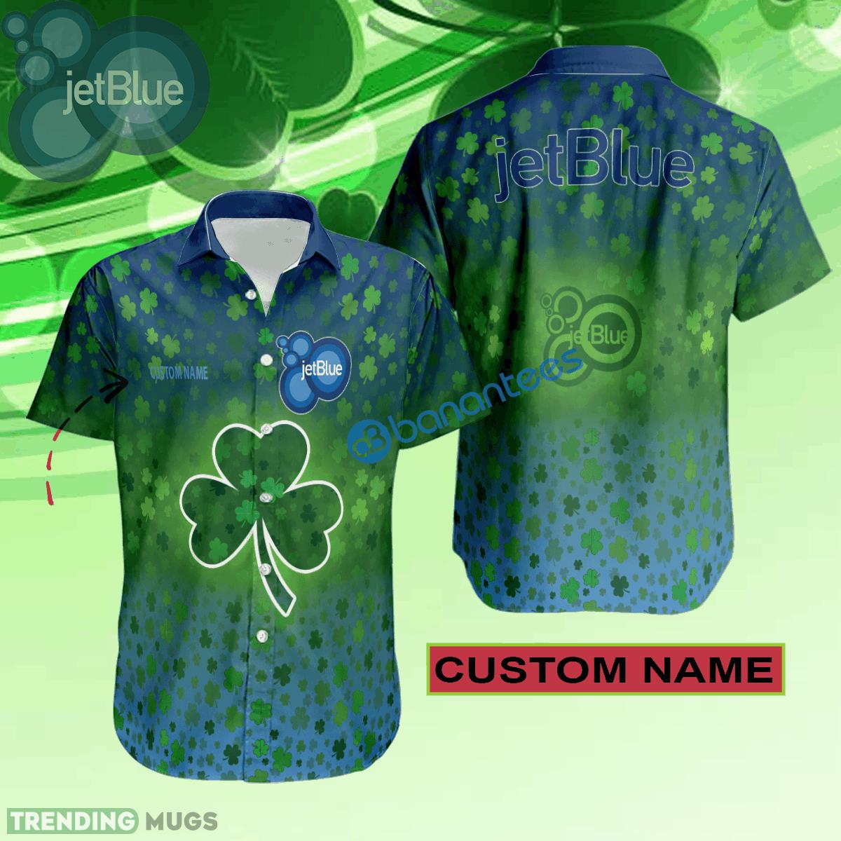 Jetblue Hawaiian Shirt Logo Brand Design Patrick Day Custom Name - Jetblue Hawaiian Shirt Logo Brand Design Patrick Day Custom Name Jetblue Hawaiian Shirt Logo Brand Design Patrick Day Custom Name - Jetblue Hawaiian Shirt Logo Brand Design Patrick Day Custom Name