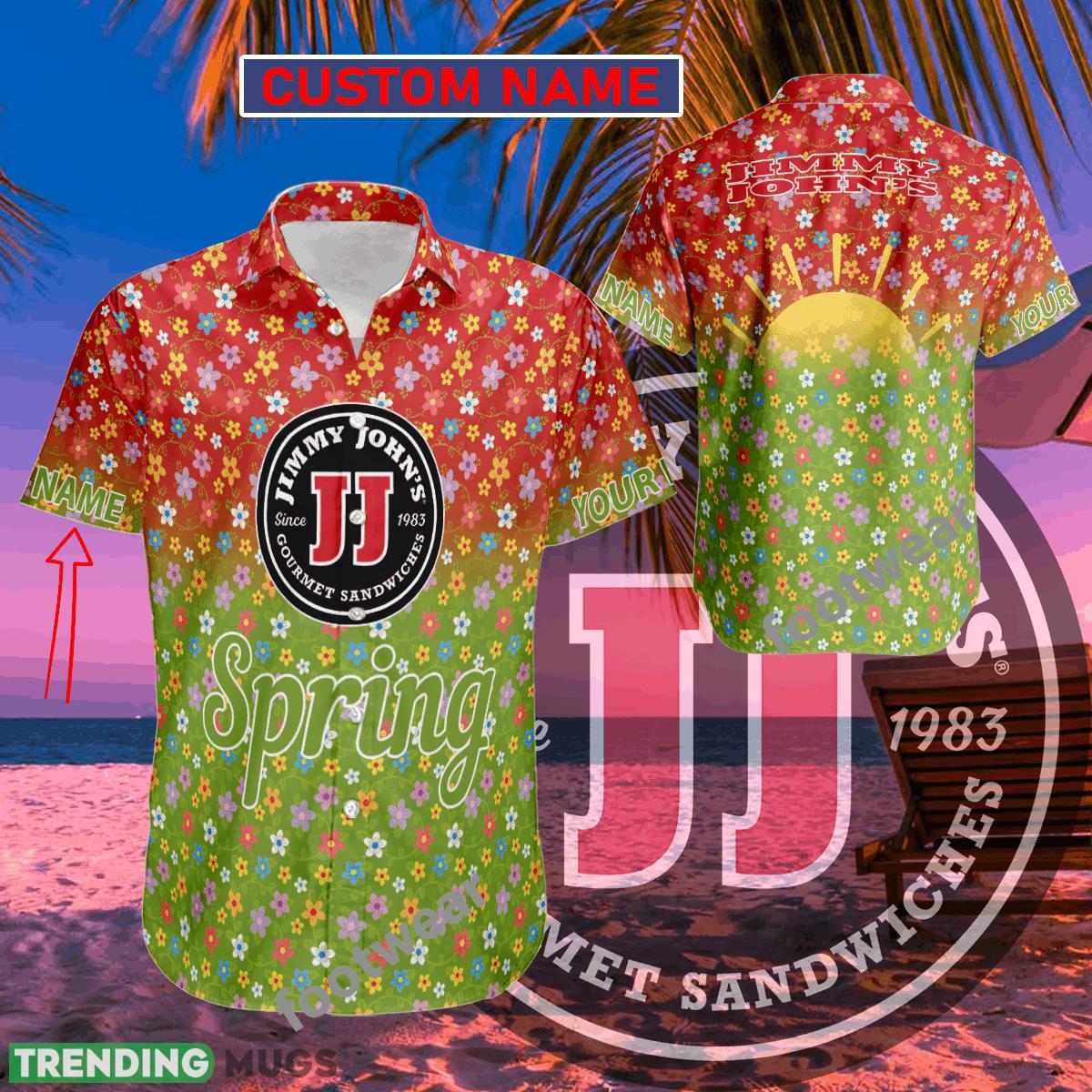 Jimmy John's Logo Brand Hawaiian Shirt Spring Trending Summer Custom Name For Fans Gift Hawaiian Shirt Jimmy John's Logo Brand Hawaiian Shirt Spring Trending Summer Custom Name For Fans Gift - Jimmy John's Logo Brand Hawaiian Shirt Spring Trending Summer Custom Name For Fans Gift