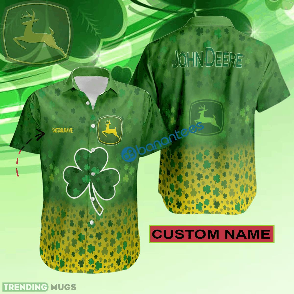 John Deere Hawaiian Shirt Logo Brand Design Patrick Day Custom Name - John Deere Hawaiian Shirt Logo Brand Design Patrick Day Custom Name John Deere Hawaiian Shirt Logo Brand Design Patrick Day Custom Name - John Deere Hawaiian Shirt Logo Brand Design Patrick Day Custom Name
