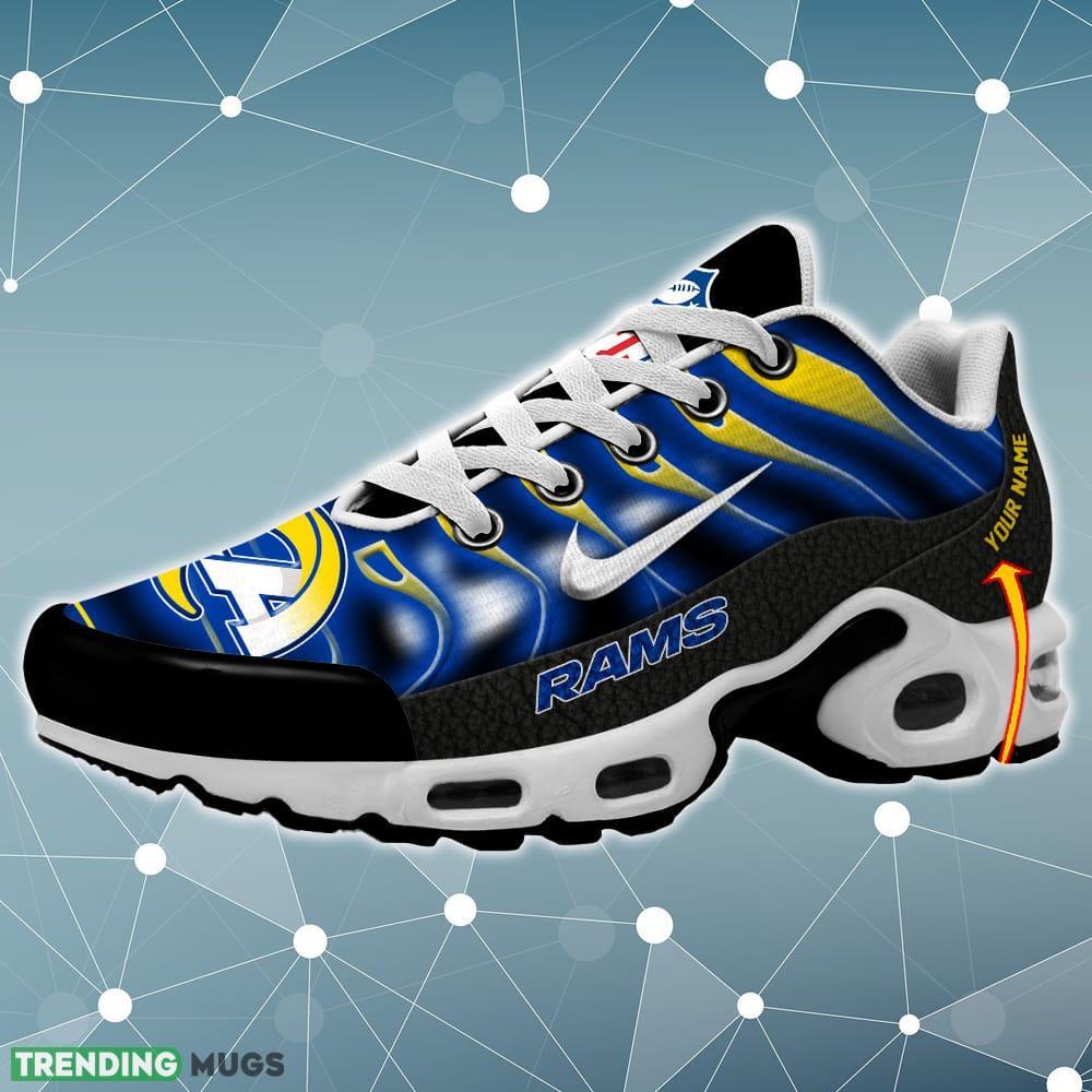 Los Angeles Rams NFL Teams Air Cushion Sports Shoes New Trending Gift Sneakers Custom Name - Los Angeles Rams NFL Air Cushion Sports Shoes_1 Los Angeles Rams NFL Teams Air Cushion Sports Shoes New Trending Gift Sneakers Custom Name - Los Angeles Rams NFL Air Cushion Sports Shoes_1