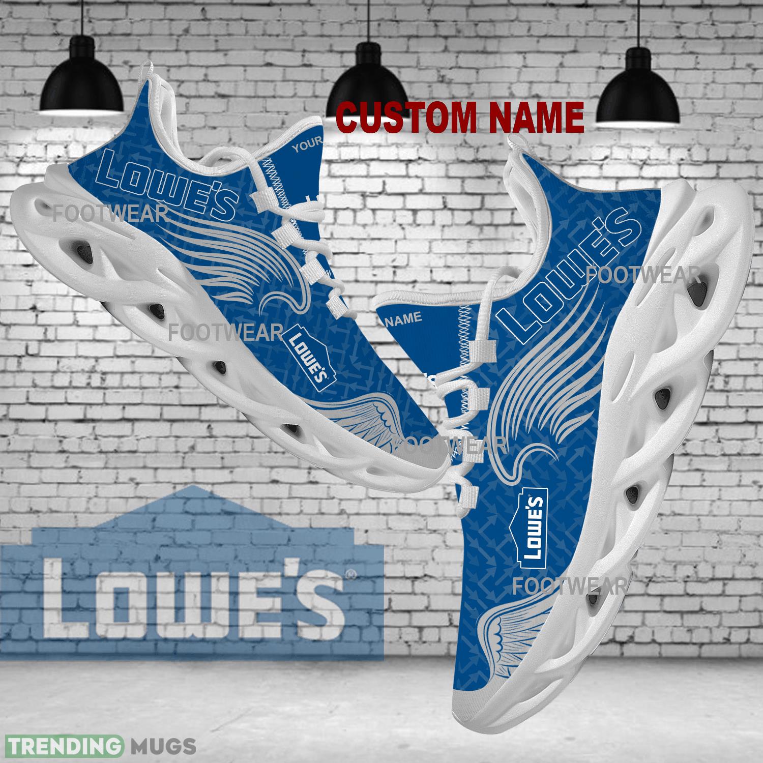 Lowe's Brand Logo Wings Pattern Max Soul Shoes Personalized Iconography Running Sneaker - lowe's Brand Logo New Wings Pattern Max Soul Shoes Custom Name Photo 1