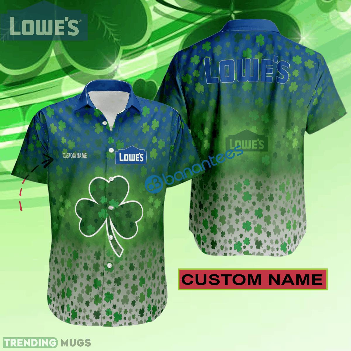 Lowe's Hawaiian Shirt Logo Brand Design Patrick Day Custom Name Hawaiian Shirt Lowe's Hawaiian Shirt Logo Brand Design Patrick Day Custom Name - Lowe's Hawaiian Shirt Logo Brand Design Patrick Day Custom Name