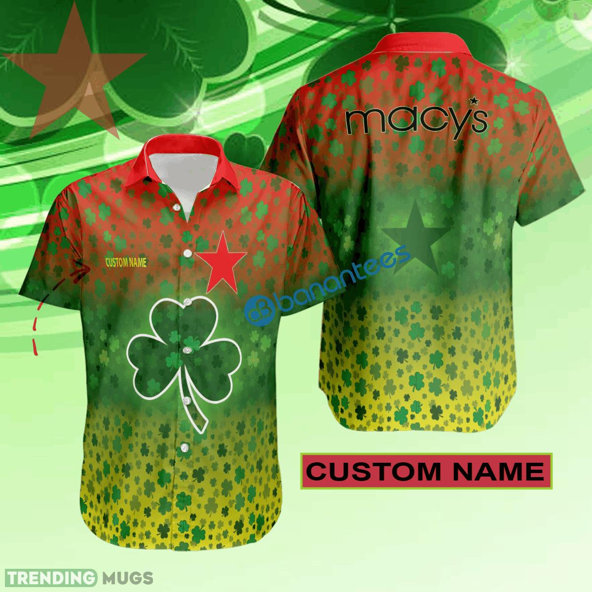 Macy's Hawaiian Shirt Logo Brand Design Patrick Day Custom Name Hawaiian Shirt Macy's Hawaiian Shirt Logo Brand Design Patrick Day Custom Name - Macy's Hawaiian Shirt Logo Brand Design Patrick Day Custom Name