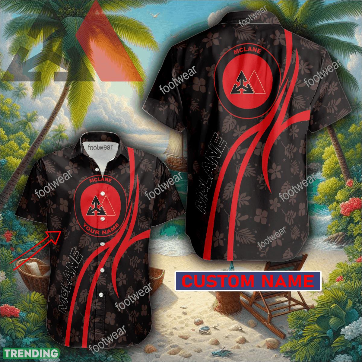 MCLANE 3D Hawaiian Shirt Logo Brand Custom Name Gift Beach - MCLANE 3D Hawaiian Shirt Logo Brand Custom Name Gift Beach MCLANE 3D Hawaiian Shirt Logo Brand Custom Name Gift Beach - MCLANE 3D Hawaiian Shirt Logo Brand Custom Name Gift Beach