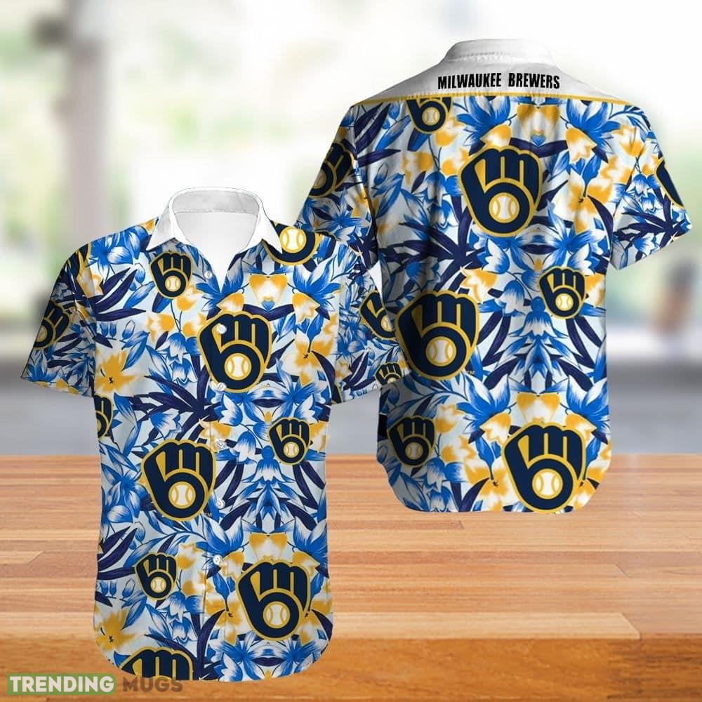 Milwaukee Brewers Coconut 3D Hawaiian Shirt For Men Women - Milwaukee Brewers Coconut 3D Hawaiian Shirt For Men Women