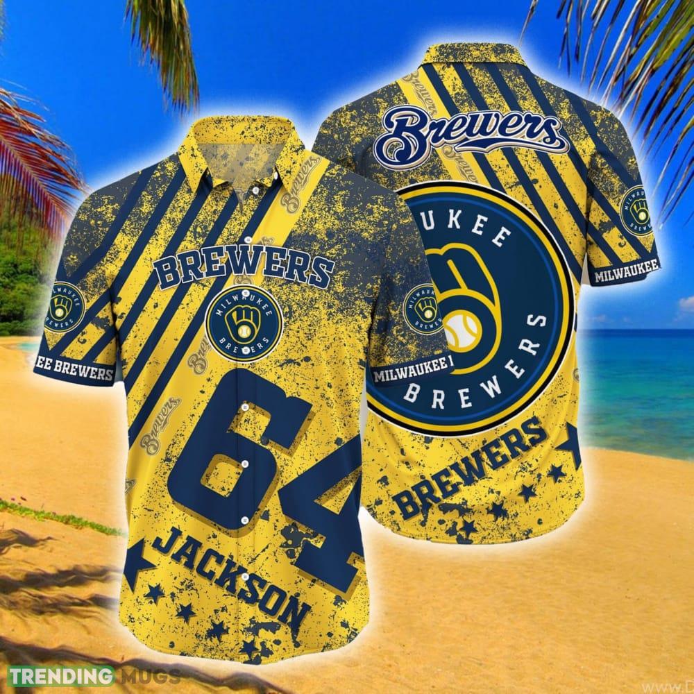 Milwaukee Brewers MLB Custom Number And Name Tropic 3D Hawaiian Shirt For Men Women - Milwaukee Brewers MLB Custom Number And Name Tropic 3D Hawaiian Shirt For Men Women Milwaukee Brewers MLB Custom Number And Name Tropic 3D Hawaiian Shirt For Men Women - Milwaukee Brewers MLB Custom Number And Name Tropic 3D Hawaiian Shirt For Men Women