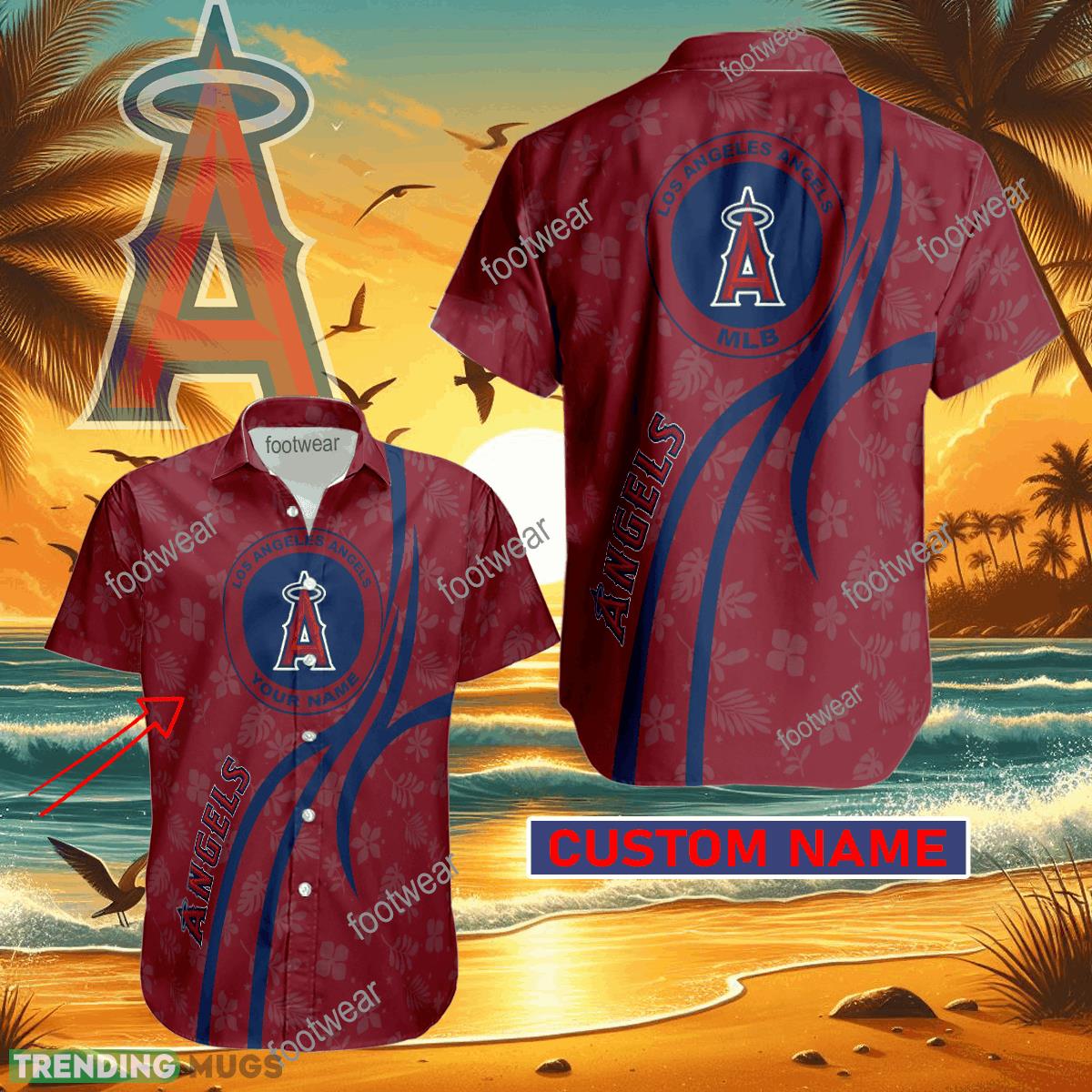 MLB Los Angeles Angels Hawaiian Shirt Design Gift Fans Summer Holidays Custom Name - MLB Los Angeles Angels Hawaiian Shirt Design Gift Fans Summer Holidays Custom Name MLB Los Angeles Angels Hawaiian Shirt Design Gift Fans Summer Holidays Custom Name - MLB Los Angeles Angels Hawaiian Shirt Design Gift Fans Summer Holidays Custom Name