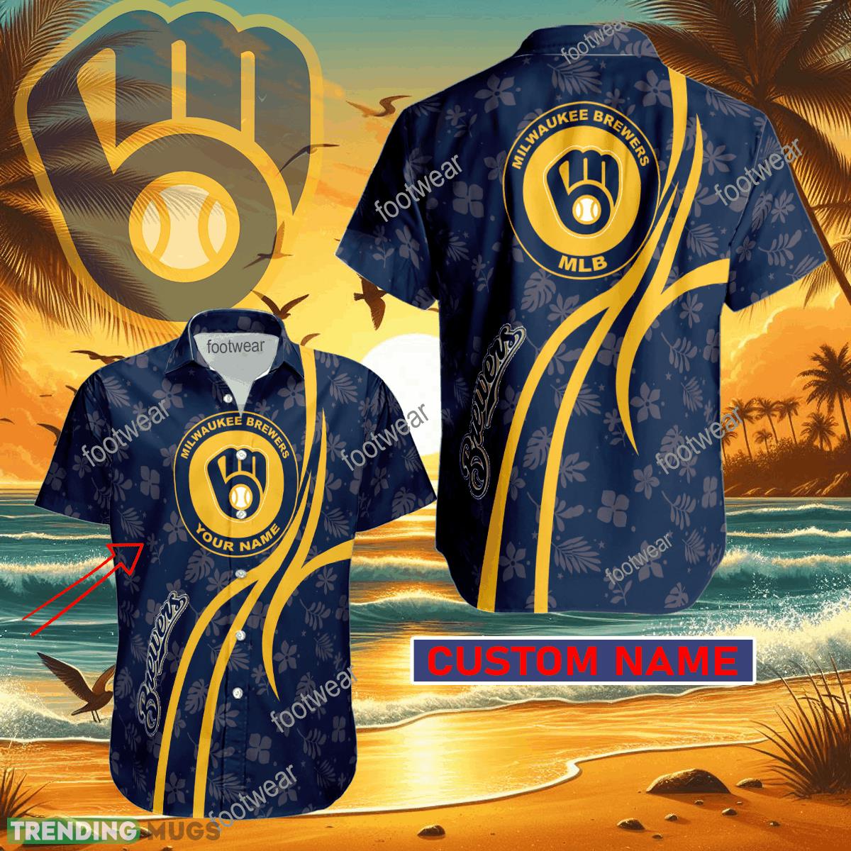 MLB Milwaukee Brewers Hawaiian Shirt Design Gift Fans Summer Holidays Custom Name - MLB Milwaukee Brewers Hawaiian Shirt Design Gift Fans Summer Holidays Custom Name MLB Milwaukee Brewers Hawaiian Shirt Design Gift Fans Summer Holidays Custom Name - MLB Milwaukee Brewers Hawaiian Shirt Design Gift Fans Summer Holidays Custom Name