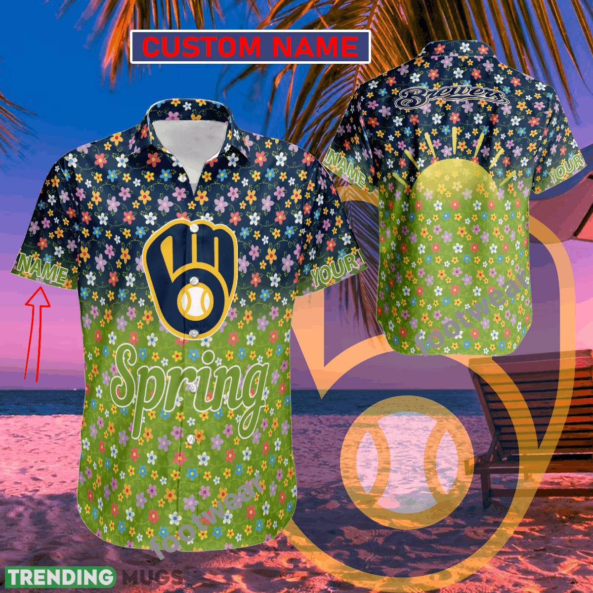 MLB Milwaukee Brewers Hawaiian Shirt Spring Trending Summer Custom Name For Fans Gift - MLB Milwaukee Brewers Hawaiian Shirt Spring Trending Summer Custom Name For Fans Gift MLB Milwaukee Brewers Hawaiian Shirt Spring Trending Summer Custom Name For Fans Gift - MLB Milwaukee Brewers Hawaiian Shirt Spring Trending Summer Custom Name For Fans Gift