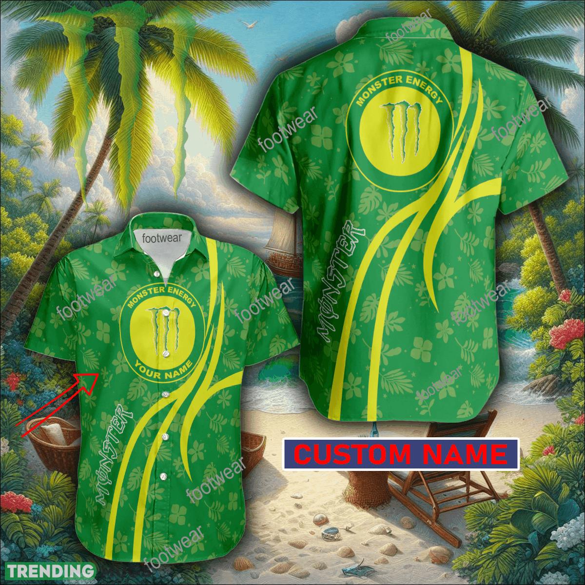 Monster Energy 3D Hawaiian Shirt Logo Brand Custom Name Gift Beach - Monster Energy 3D Hawaiian Shirt Logo Brand Custom Name Gift Beach Monster Energy 3D Hawaiian Shirt Logo Brand Custom Name Gift Beach - Monster Energy 3D Hawaiian Shirt Logo Brand Custom Name Gift Beach