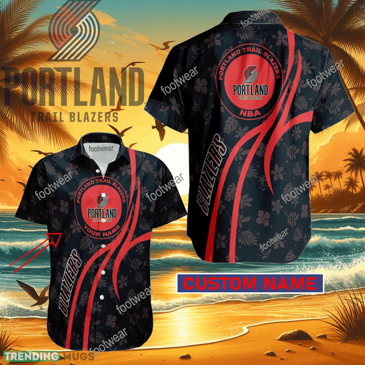 NBA Portland Trail Blazers Hawaiian Shirt Design Gift Fans Summer Holidays Custom Name - NBA Portland Trail Blazers Hawaiian Shirt Design Gift Fans Summer Holidays Custom Name NBA Portland Trail Blazers Hawaiian Shirt Design Gift Fans Summer Holidays Custom Name - NBA Portland Trail Blazers Hawaiian Shirt Design Gift Fans Summer Holidays Custom Name
