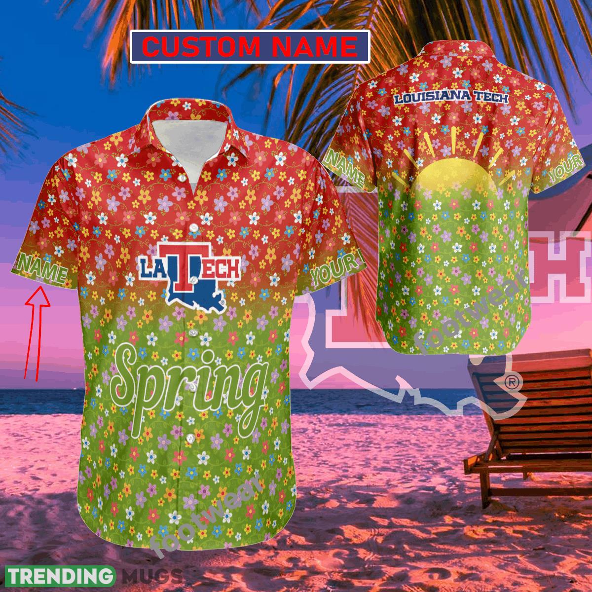 NCAA Louisiana Tech Bulldogs Hawaiian Shirt Spring Trending Summer Custom Name For Fans Gift - NCAA Louisiana Tech Bulldogs Hawaiian Shirt Spring Trending Summer Custom Name For Fans Gift