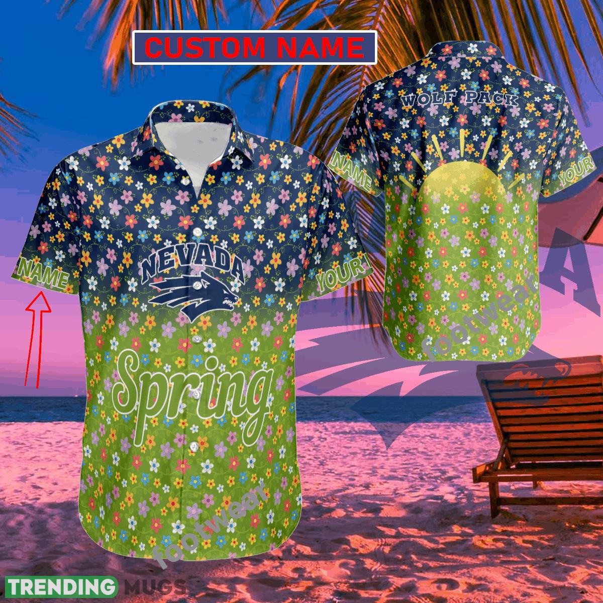 NCAA Nevada Wolf Pack Hawaiian Shirt Spring Trending Summer Custom Name For Fans Gift - NCAA Nevada Wolf Pack Hawaiian Shirt Spring Trending Summer Custom Name For Fans Gift