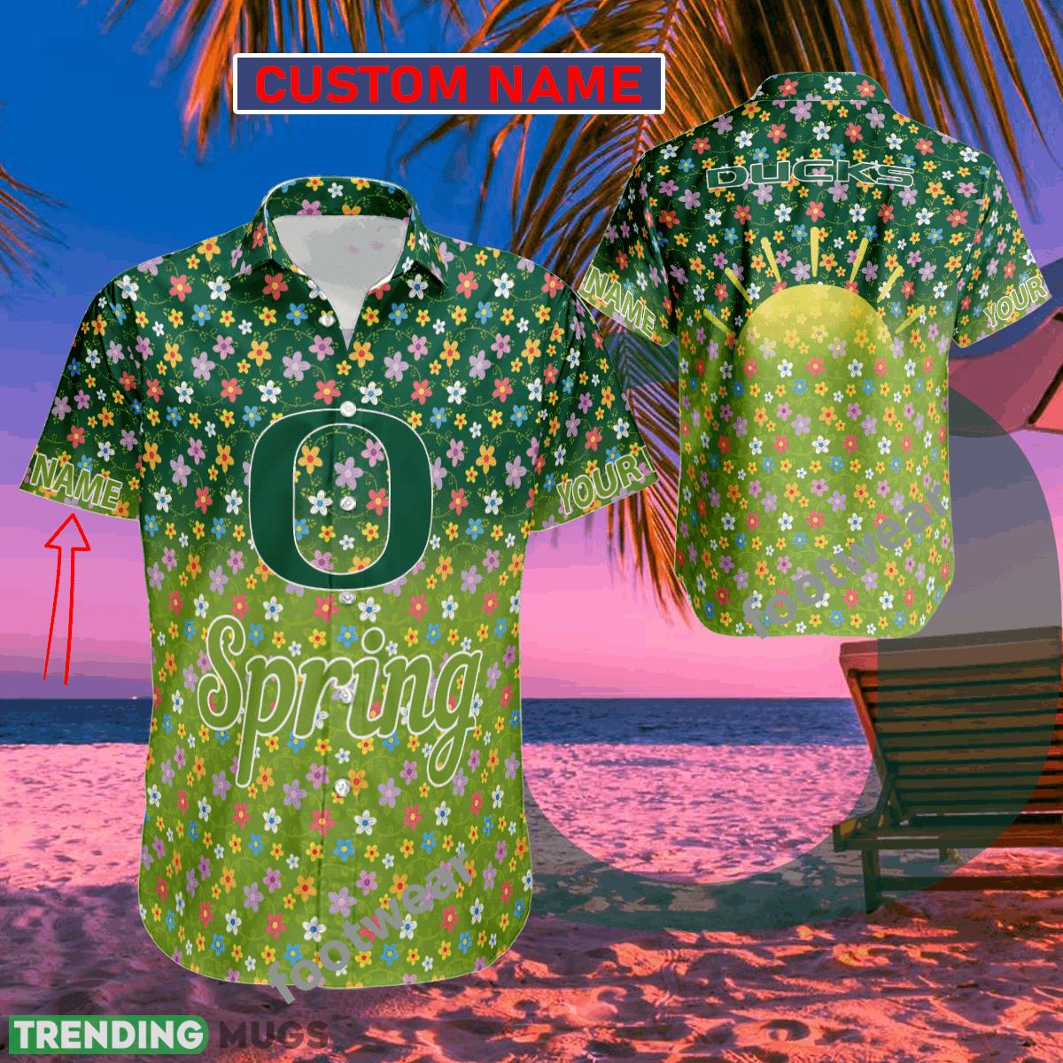 NCAA Oregon Ducks Hawaiian Shirt Spring Trending Summer Custom Name For Fans Gift - NCAA Oregon Ducks Hawaiian Shirt Spring Trending Summer Custom Name For Fans Gift