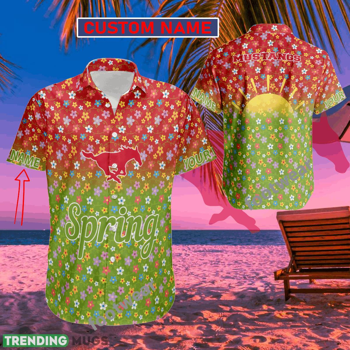 NCAA SMU Mustangs Hawaiian Shirt Spring Trending Summer Custom Name For Fans Gift - NCAA SMU Mustangs Hawaiian Shirt Spring Trending Summer Custom Name For Fans Gift
