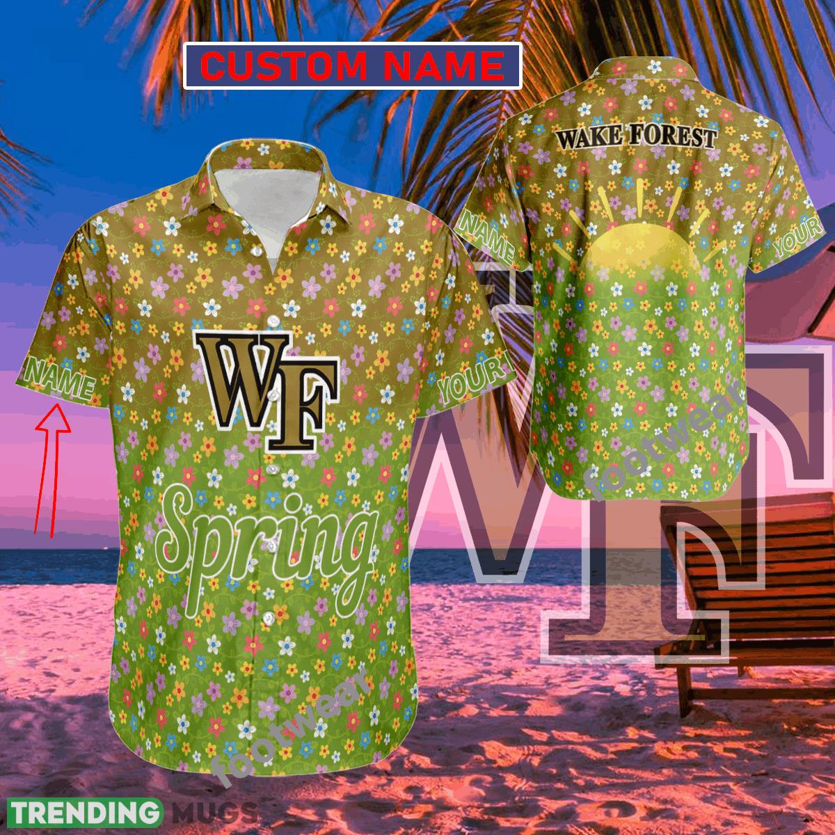 NCAA Wake Forest Demon Deacons Hawaiian Shirt Spring Trending Summer Custom Name For Fans Gift - NCAA Wake Forest Demon Deacons Hawaiian Shirt Spring Trending Summer Custom Name For Fans Gift