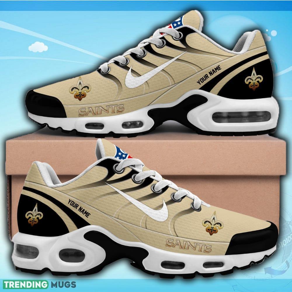 New Orleans Saints NFL Teams Custom Name Air Cushion Sports Shoes Gift For Fans Running Shoes New Orleans Saints NFL Teams Custom Name Air Cushion Sports Shoes Gift For Fans Running Shoes