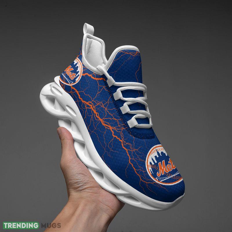 New York Mets Lightning Pattern Max Soul Shoes Versatile Chunky Sneakers Max Soul New York Mets Lightning Pattern Max Soul Shoes Versatile Chunky Sneakers Max Soul