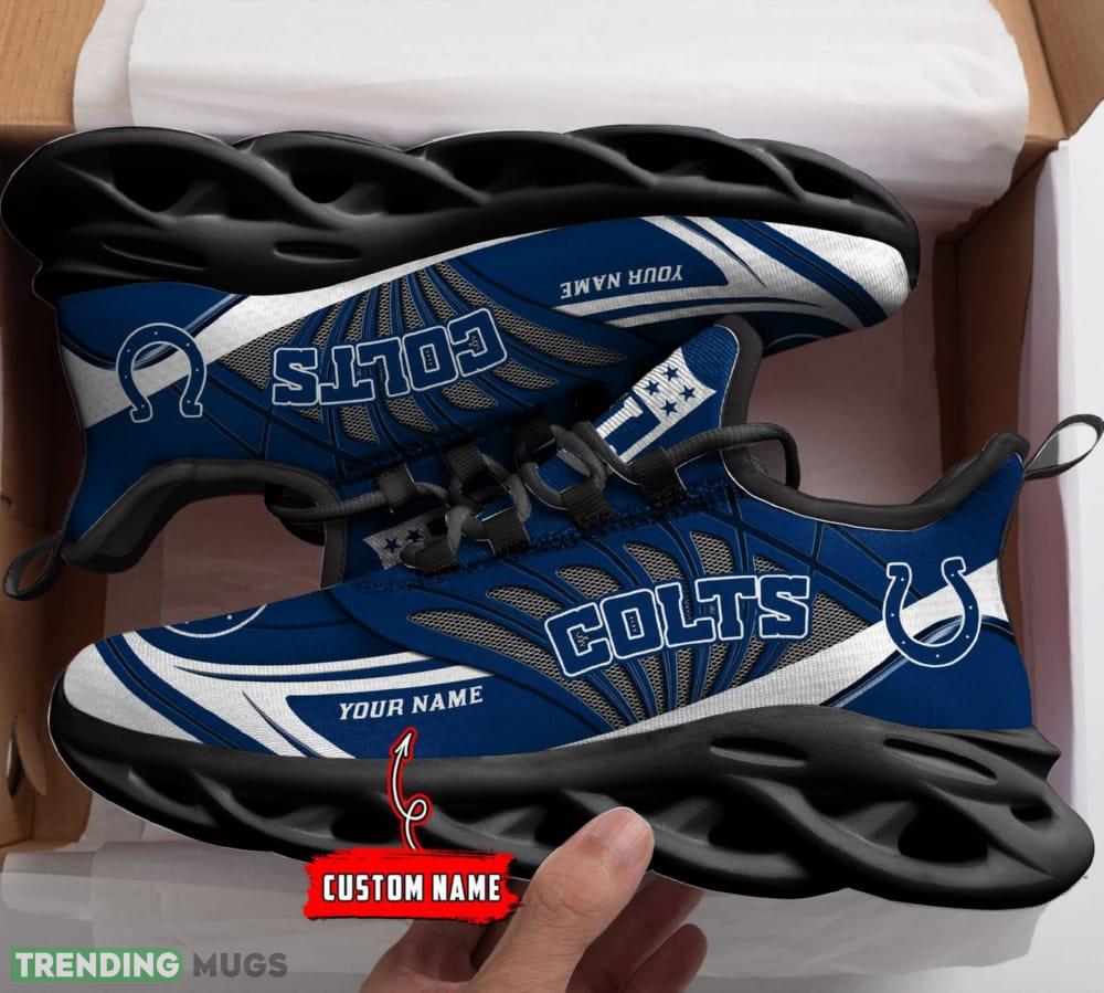NFL Indianapolis Colts Custom Name Max Soul Shoes Full Print For Men Women Sports Sneakers Max Soul NFL Indianapolis Colts Custom Name Max Soul Shoes Full Print For Men Women Sports Sneakers Max Soul