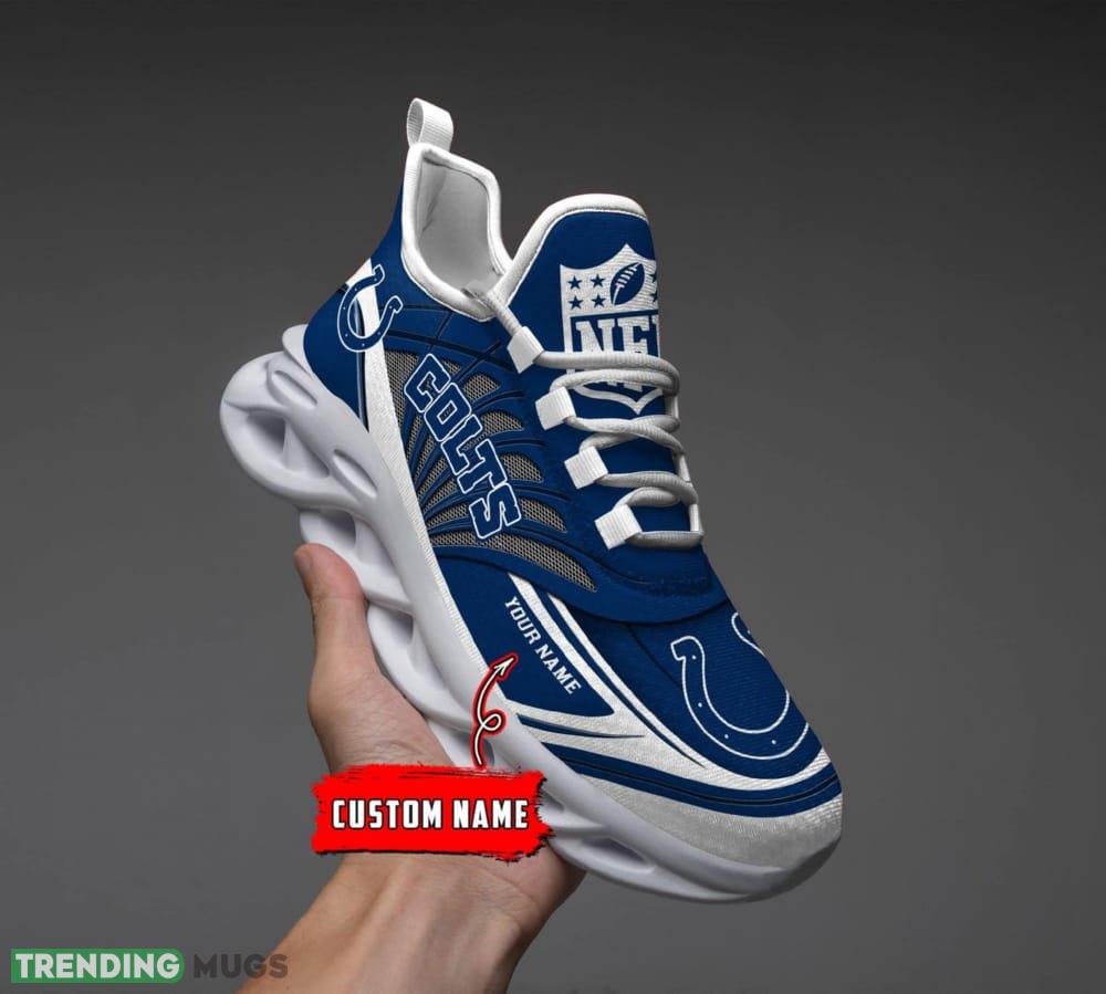 NFL Indianapolis Colts Custom Name Max Soul Shoes Full Print For Men Women Sports Sneakers Max Soul NFL Indianapolis Colts Custom Name Max Soul Shoes Full Print For Men Women Sports Sneakers Max Soul